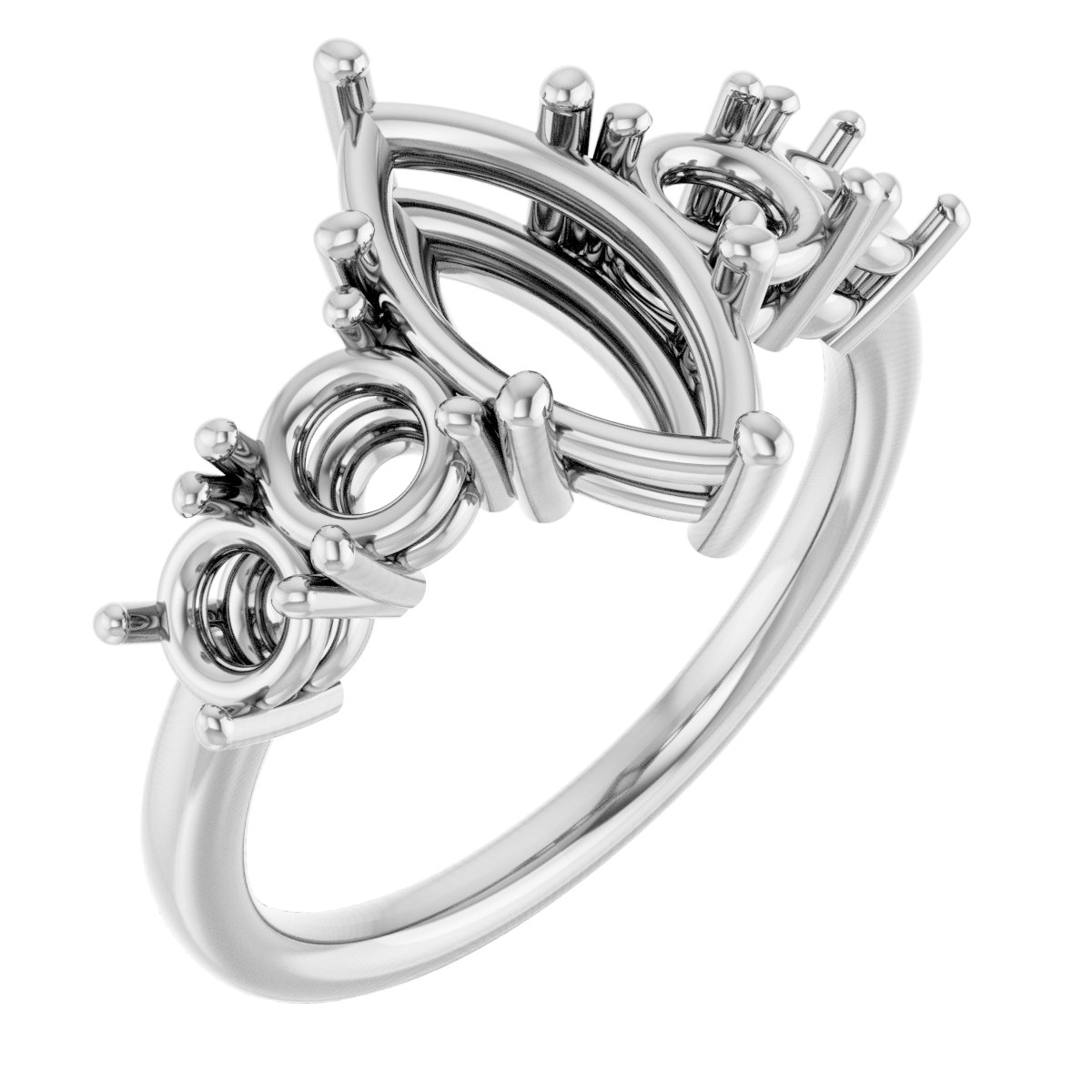 Accented Engagement Ring