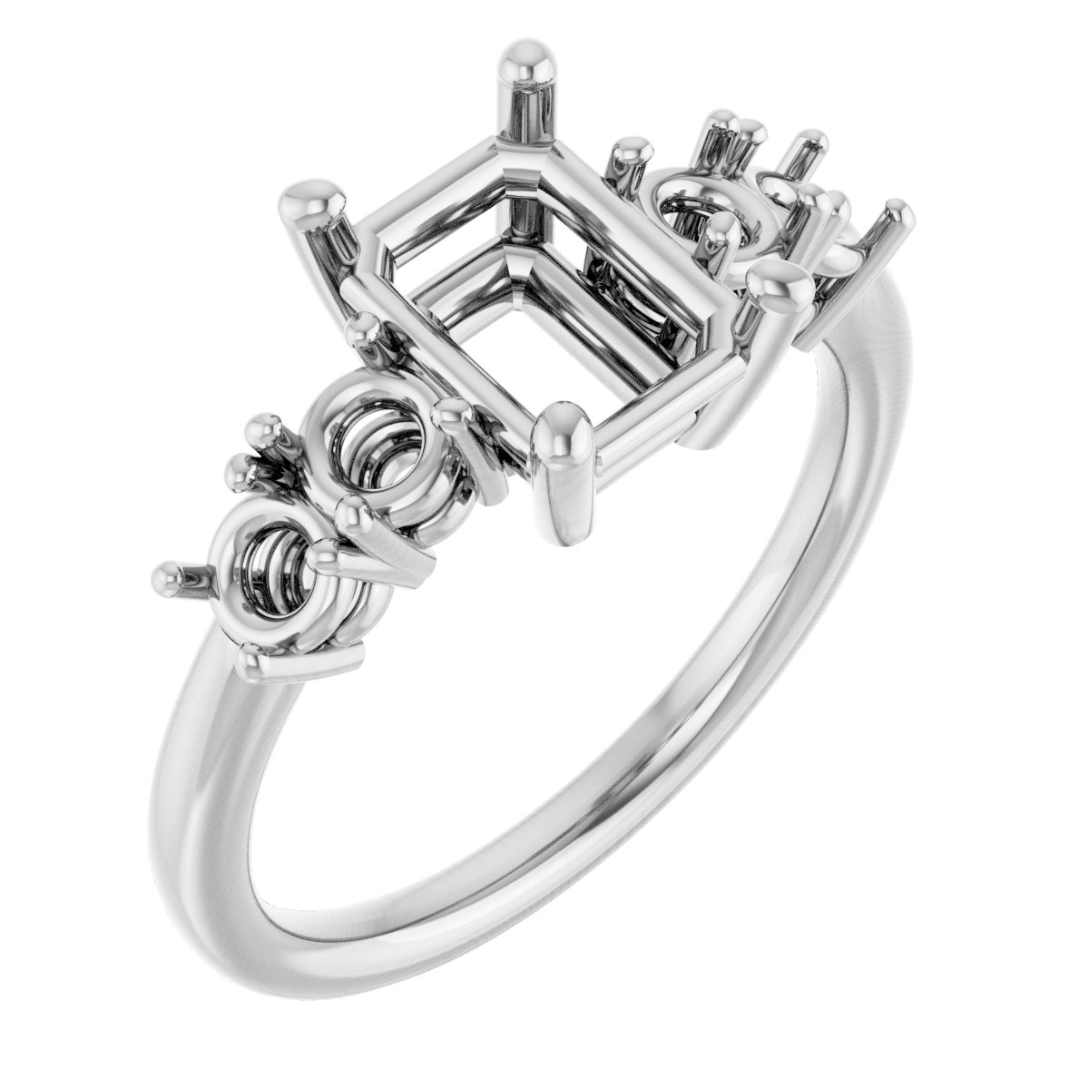 Accented Engagement Ring