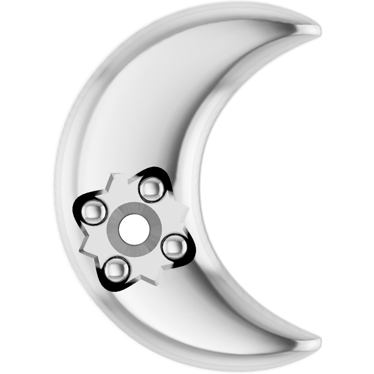 Accented Crescent Moon Trim