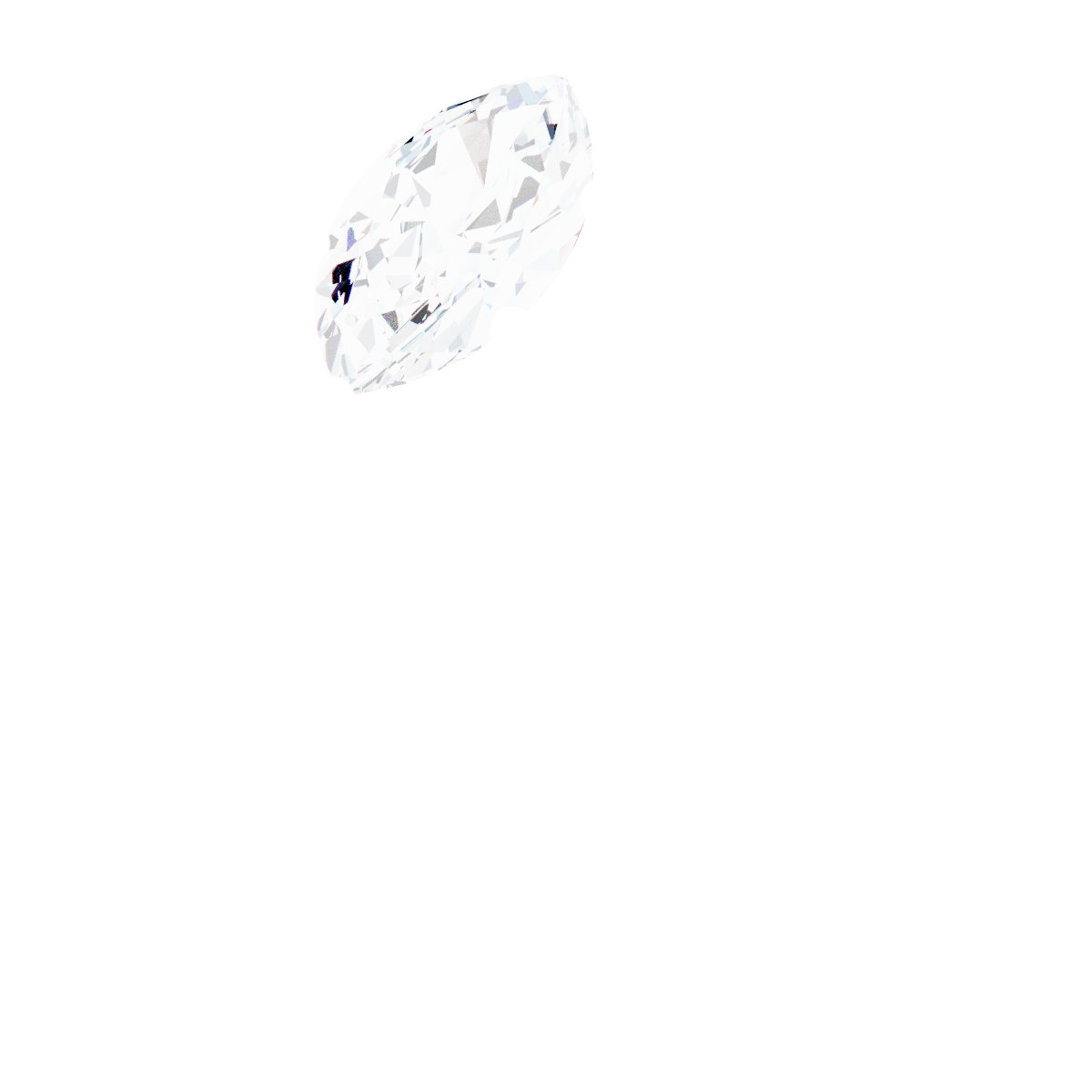 Asymmetric Solitaire Ring