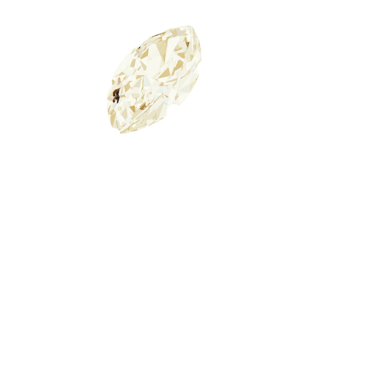 Asymmetric Solitaire Ring