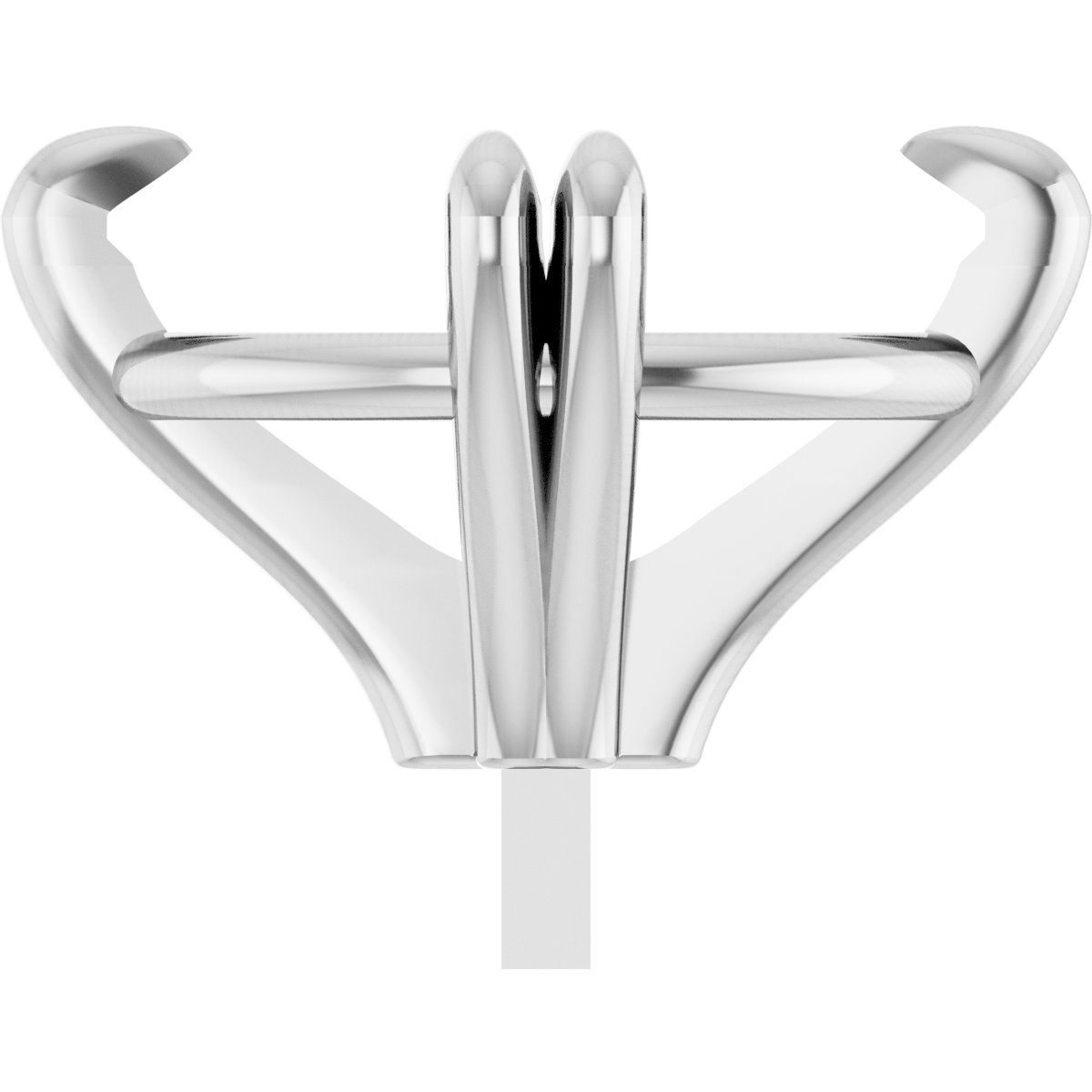 Oval Double Claw-Prong Peg Setting
