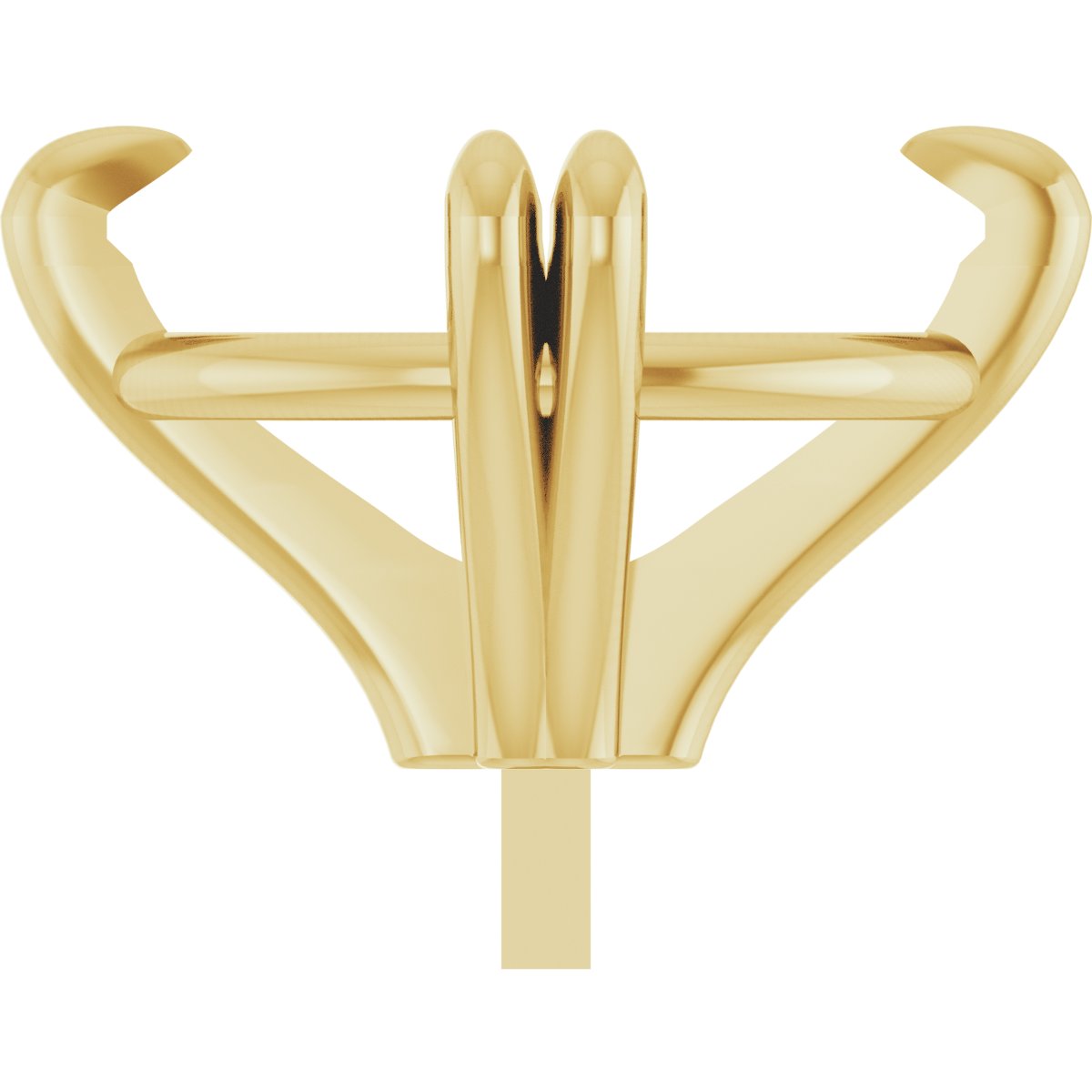Oval Double Claw-Prong Peg Setting