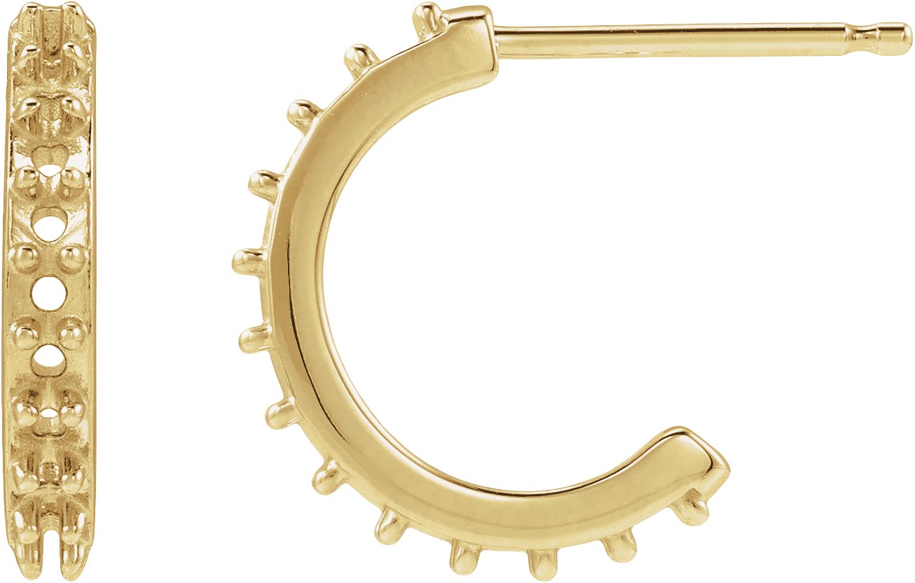 Accented Hoop Earrings