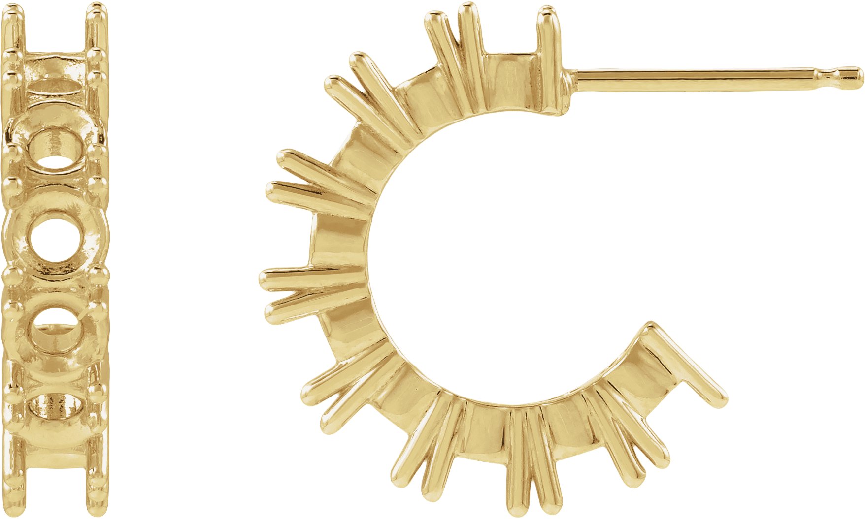 Accented Hoop Earrings