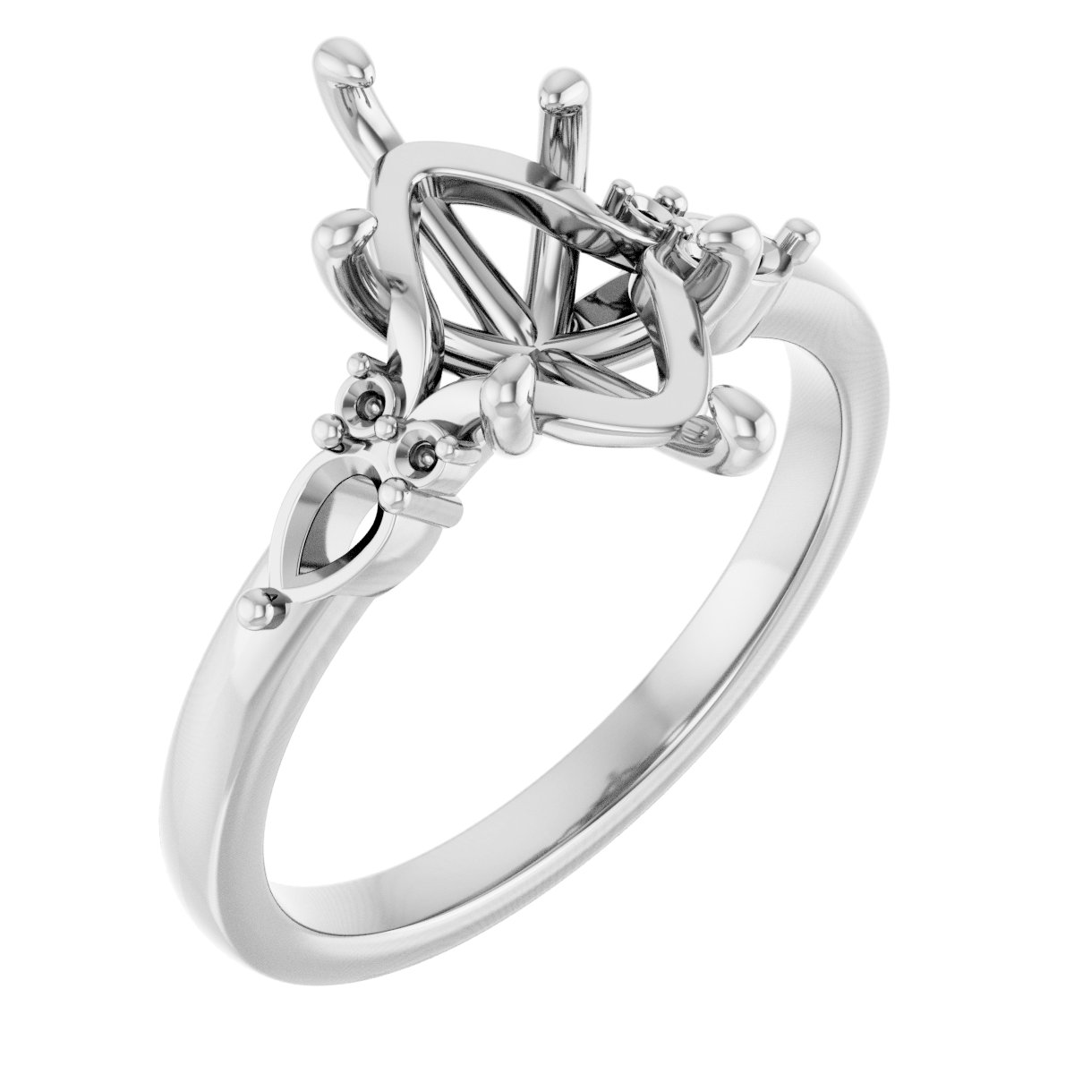 Accented Engagement Ring or Band