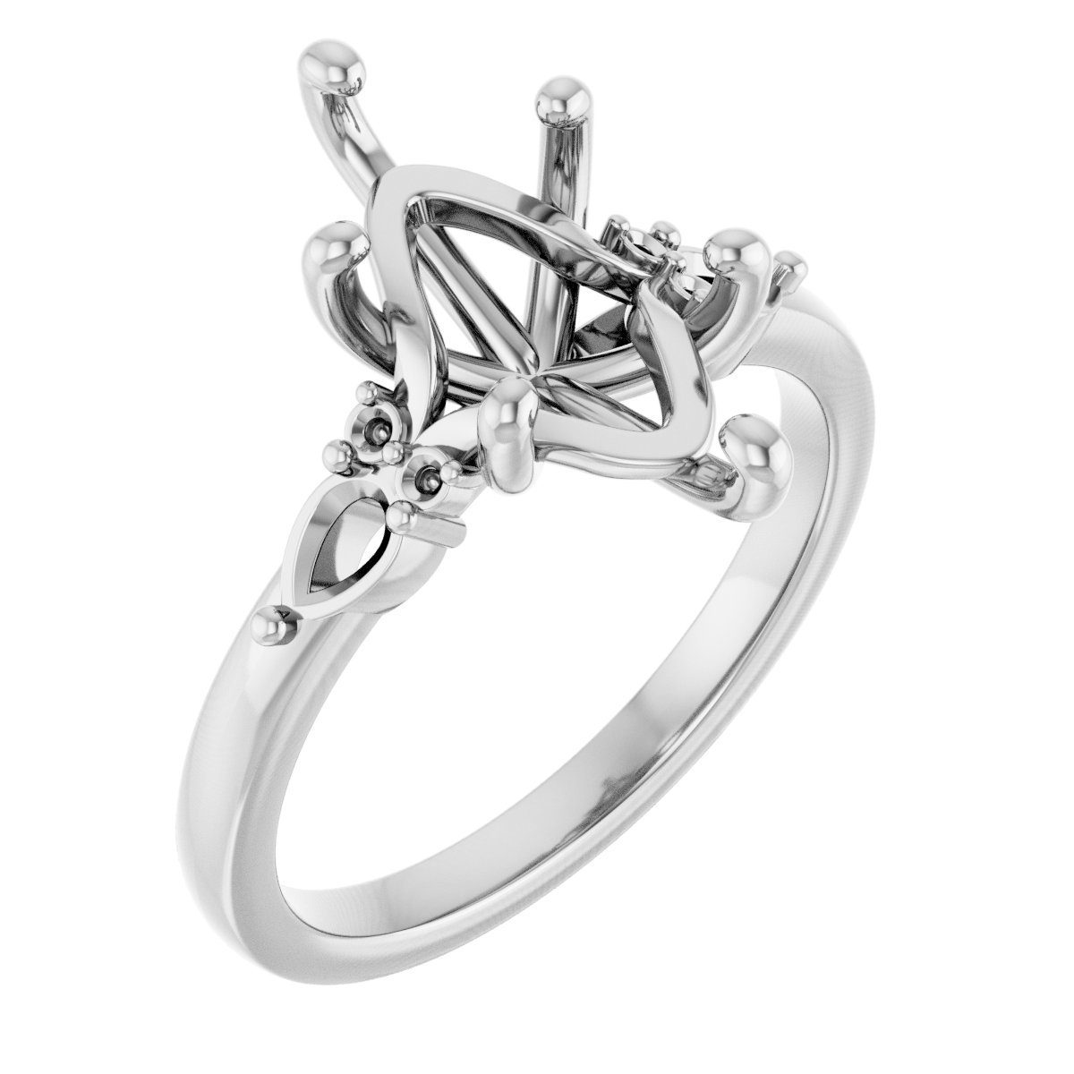 Accented Engagement Ring or Band