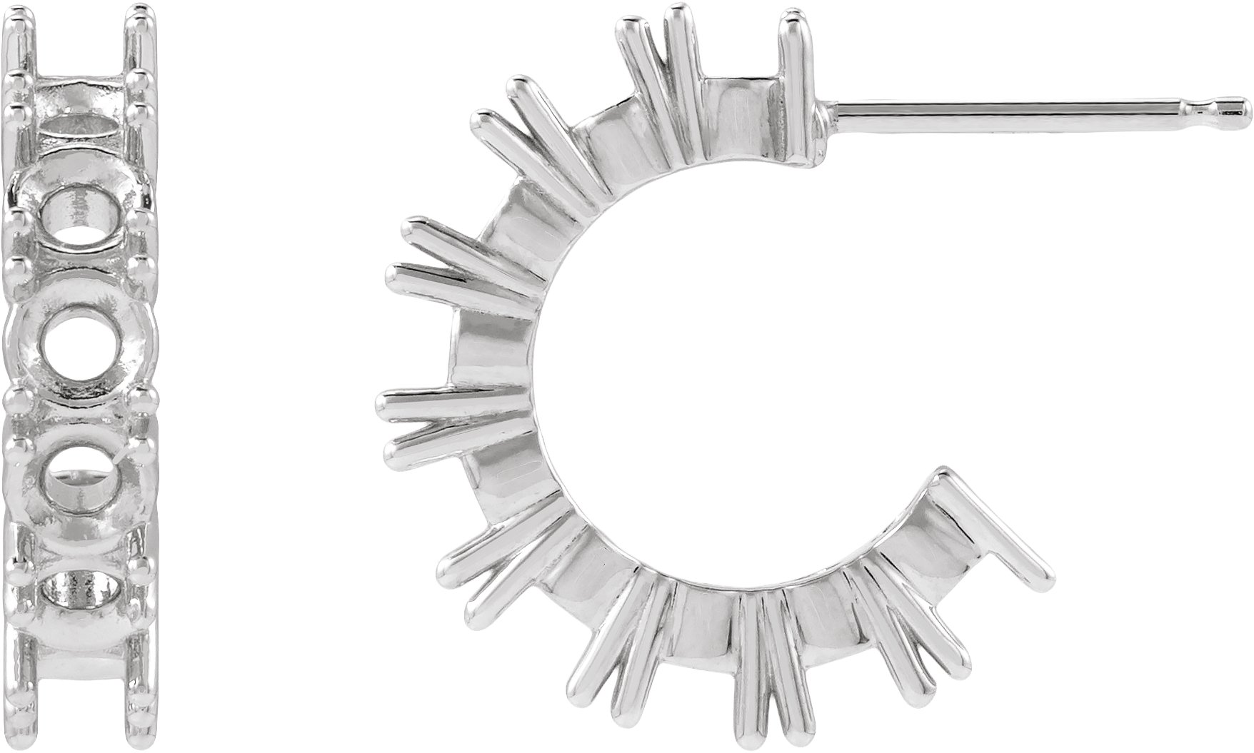Accented Hoop Earrings