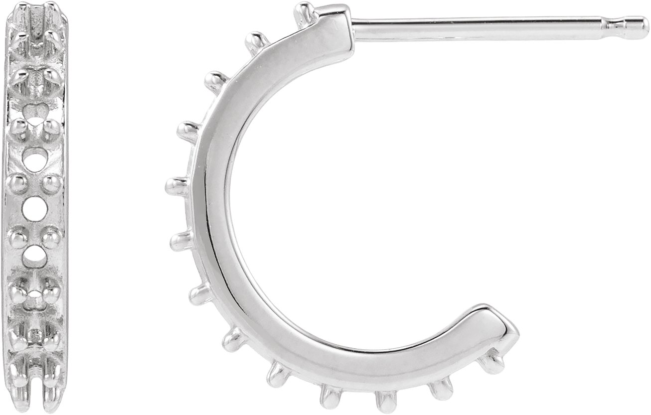 Accented Hoop Earrings