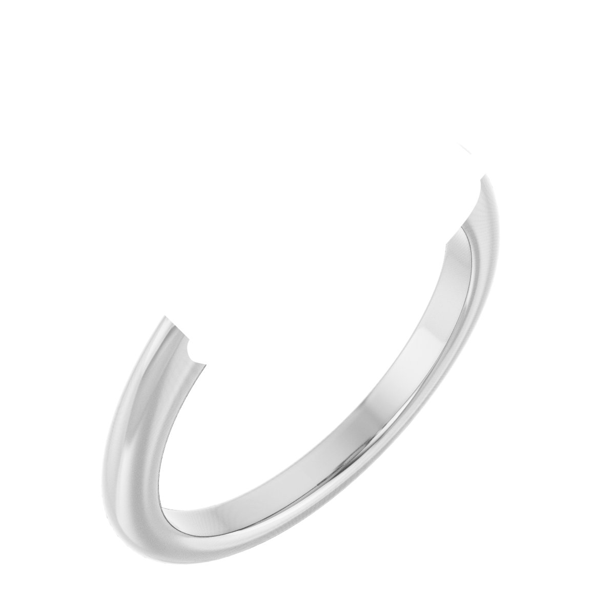 Claw-Prong Three-Stone Engagement Ring