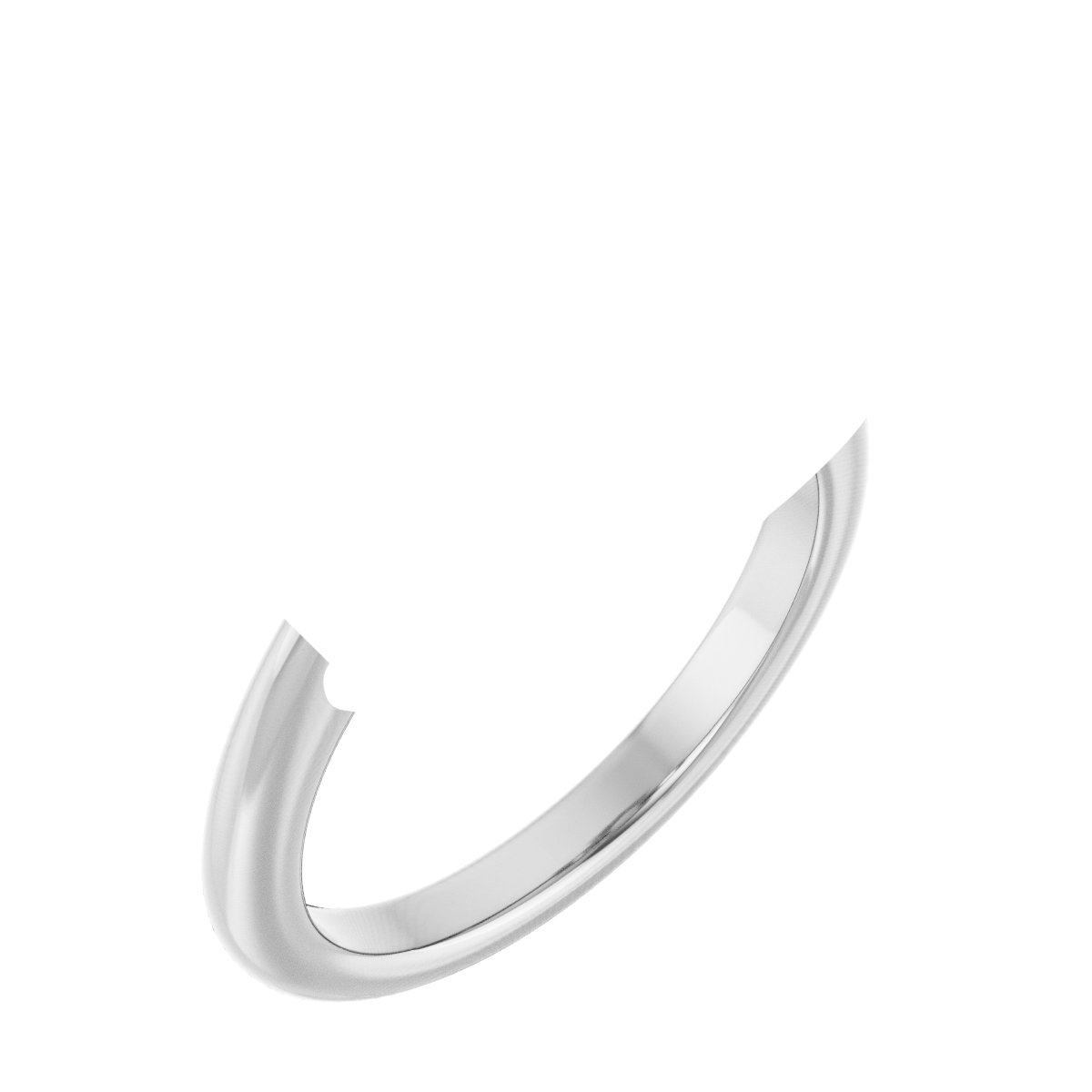 Claw-Prong Three-Stone Engagement Ring