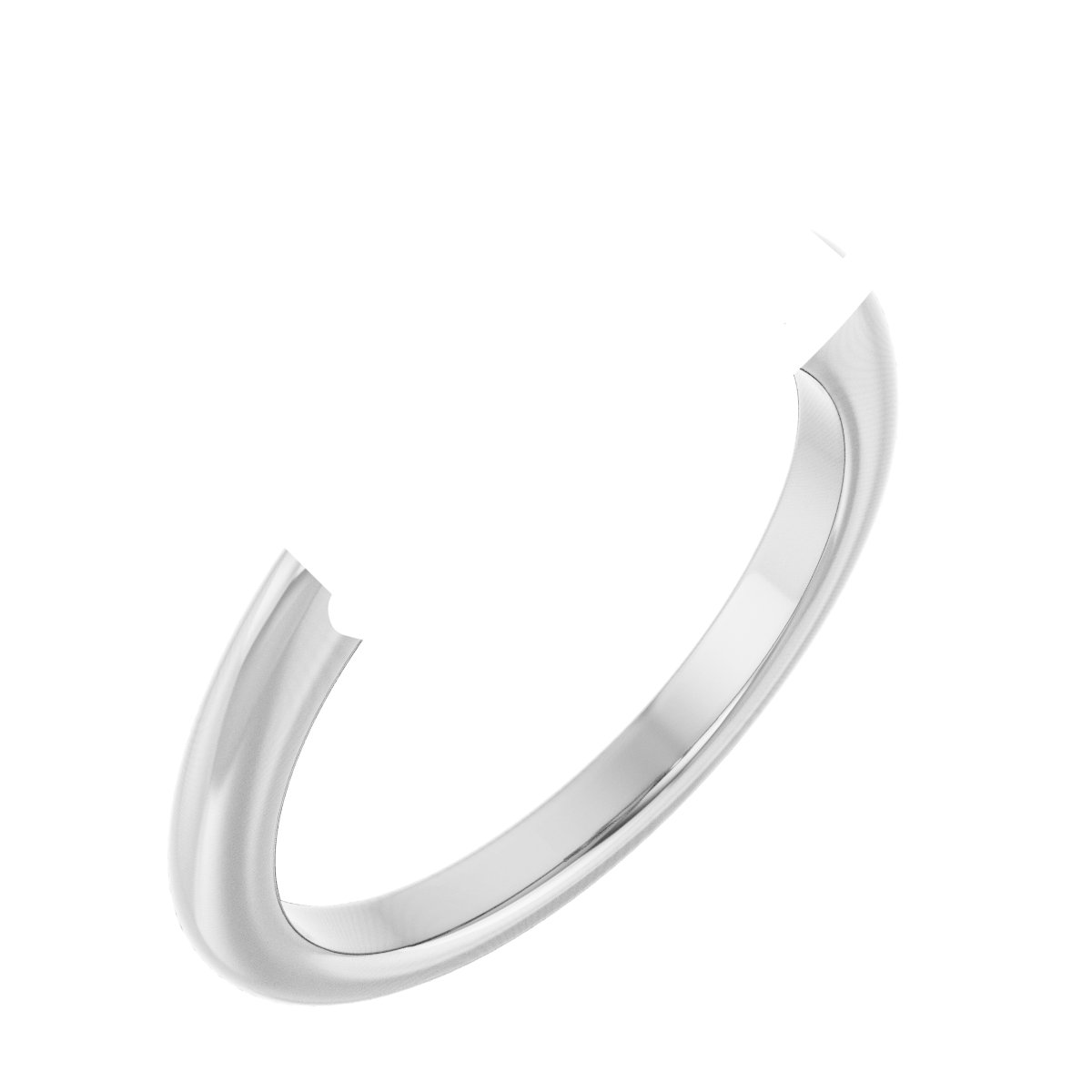 Claw-Prong Three-Stone Engagement Ring