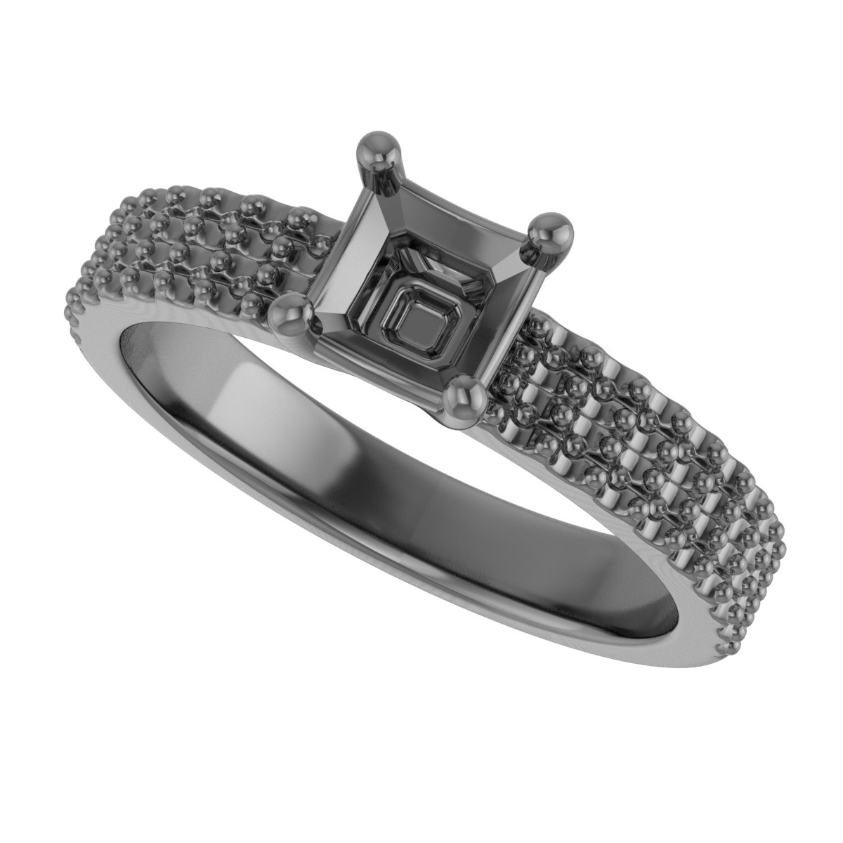 16x12 mm Oval Engagement Ring Mounting view 5