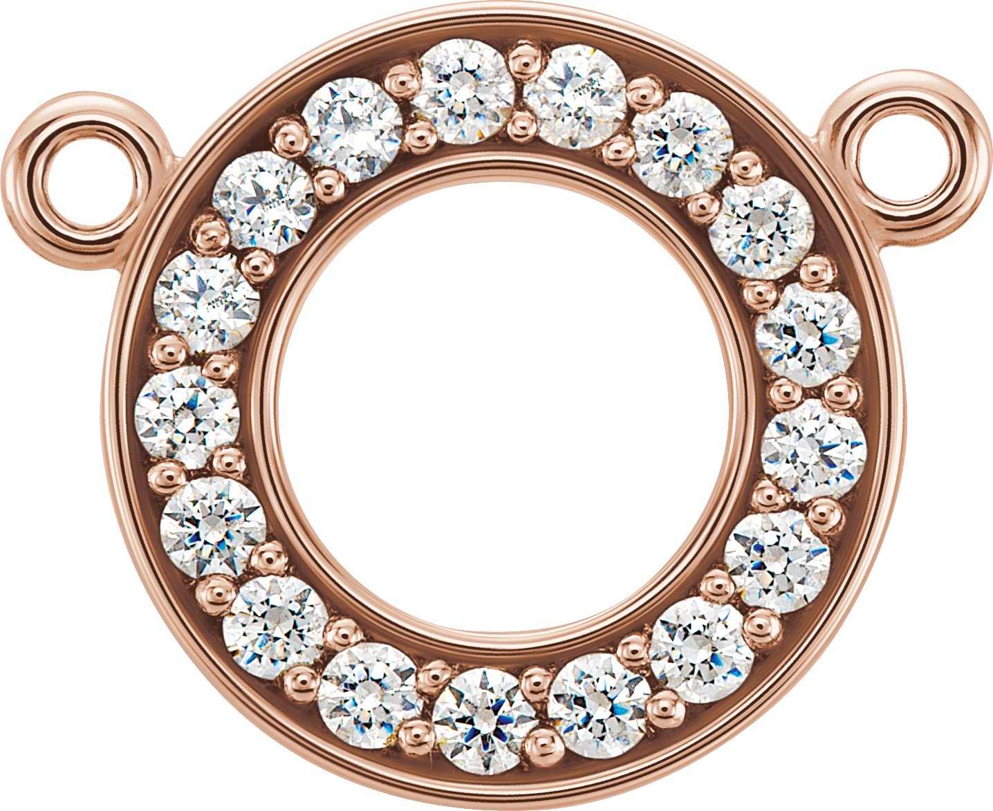 Accented Circle Necklace Center