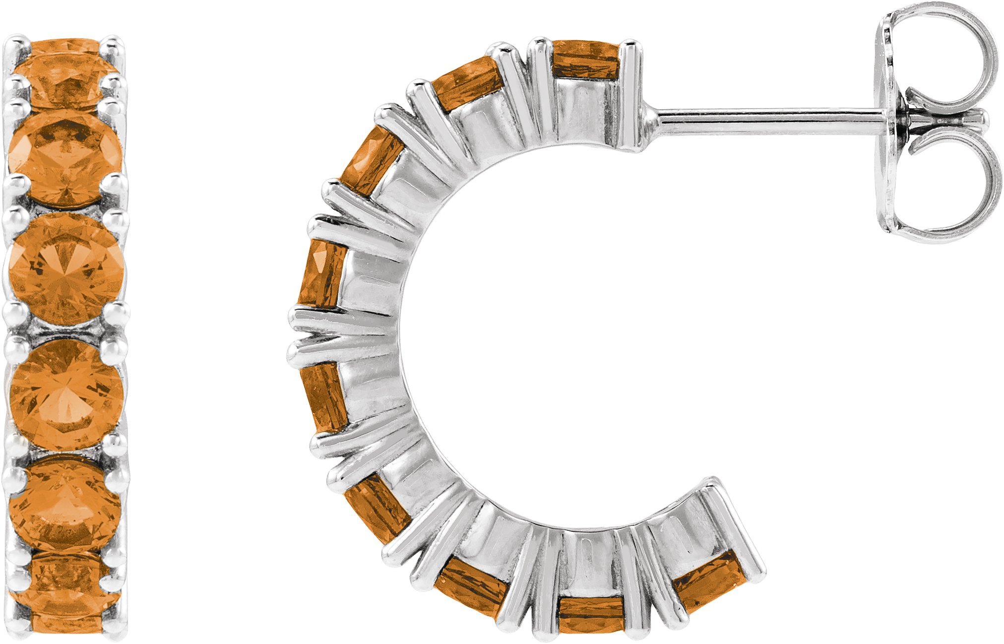 Accented Hoop Earrings