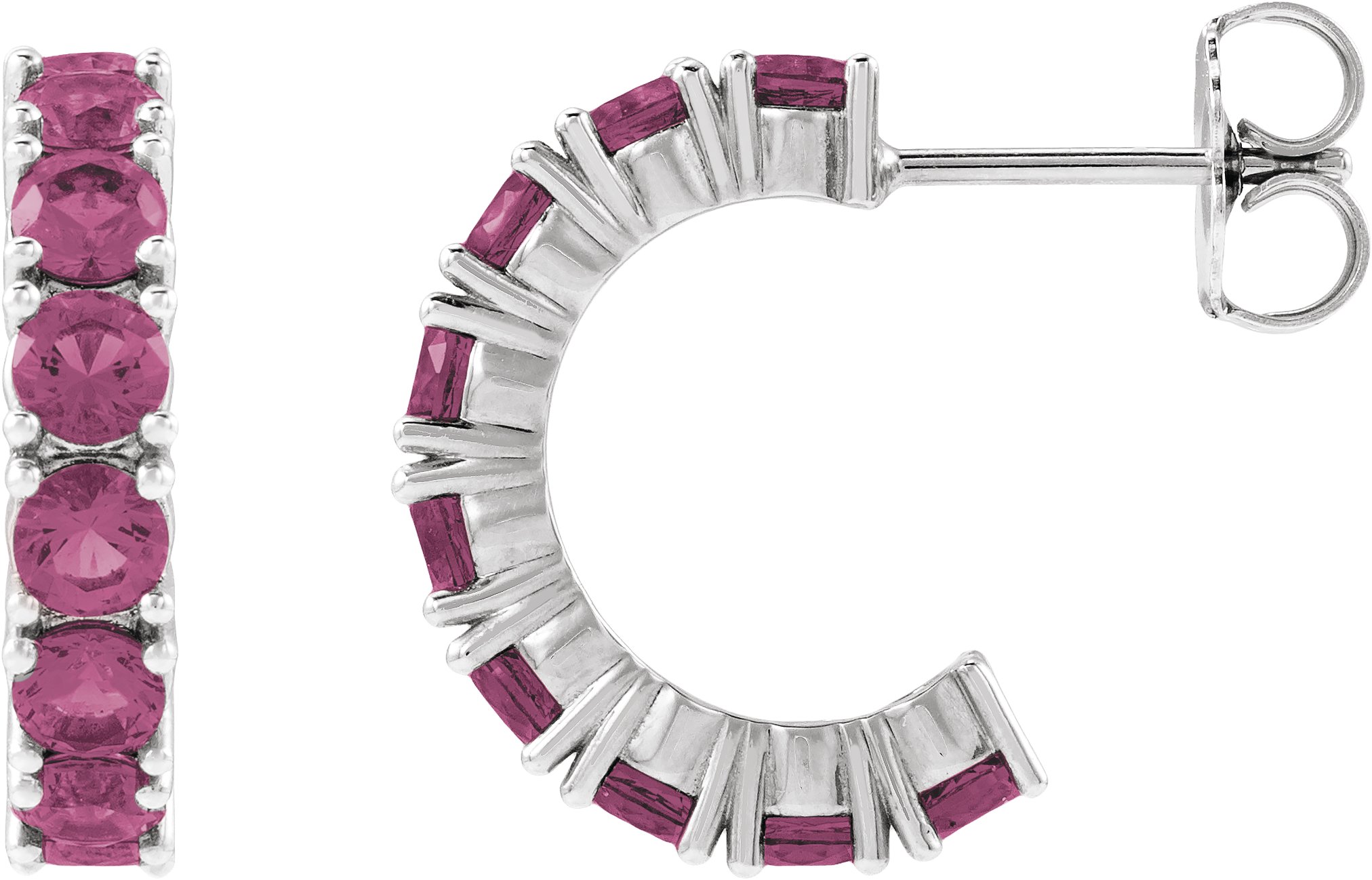 Accented Hoop Earrings