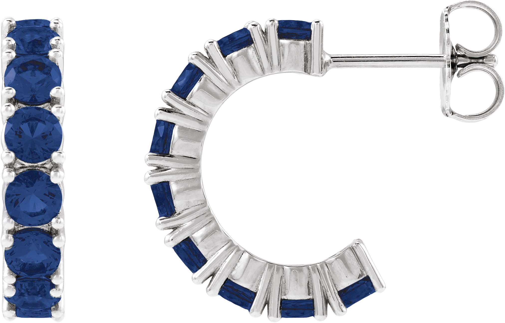 Accented Hoop Earrings