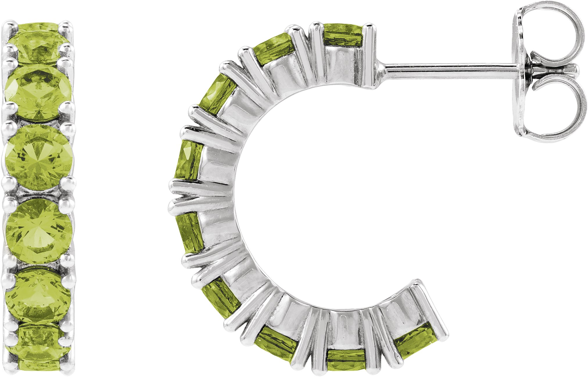 Accented Hoop Earrings