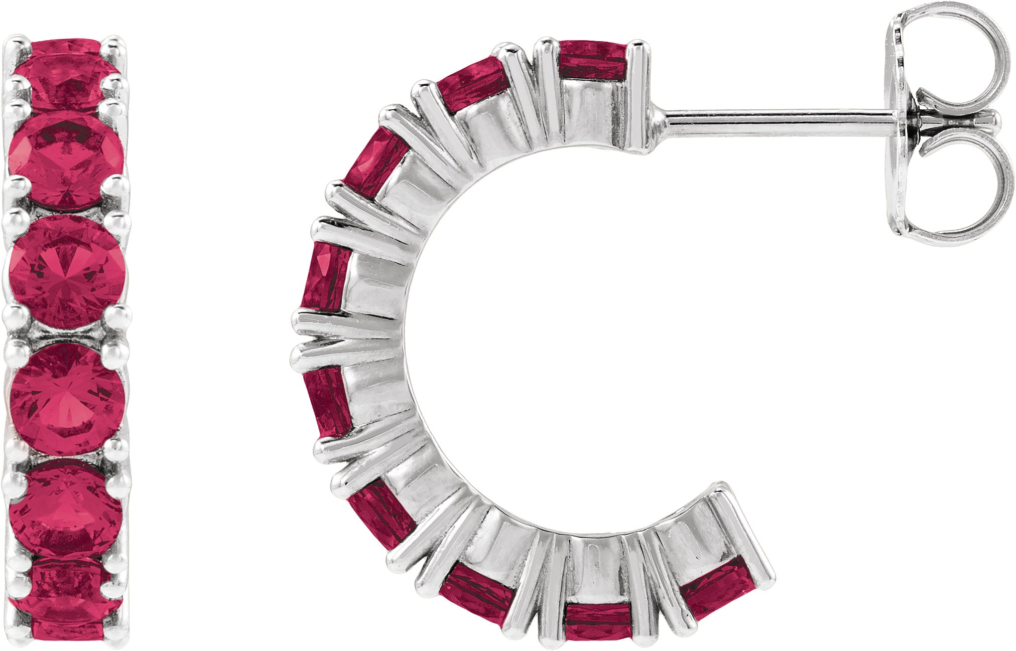 Accented Hoop Earrings