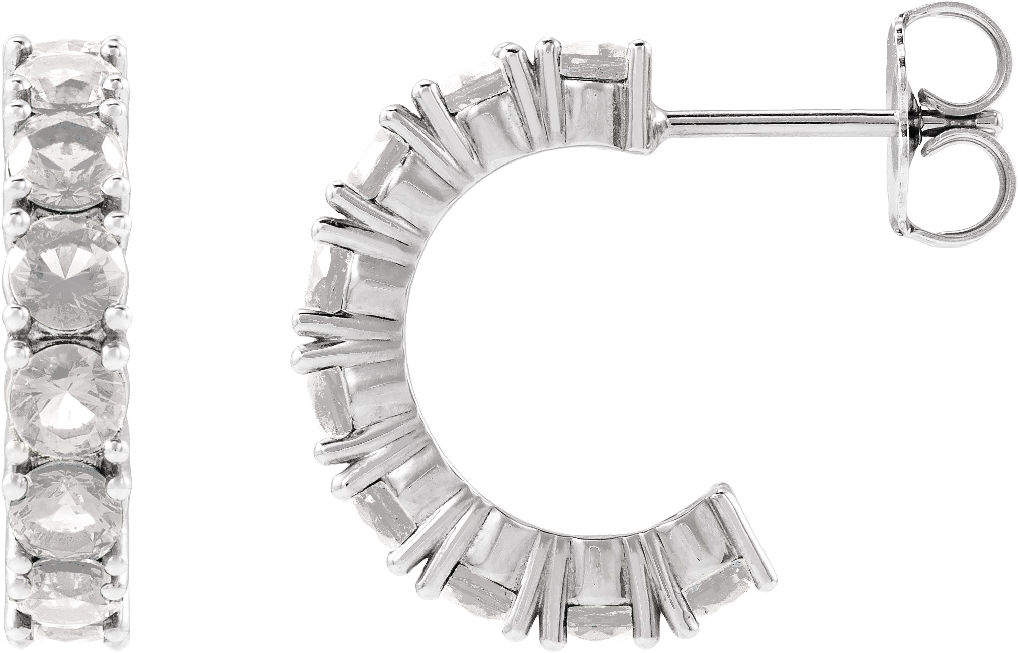Accented Hoop Earrings
