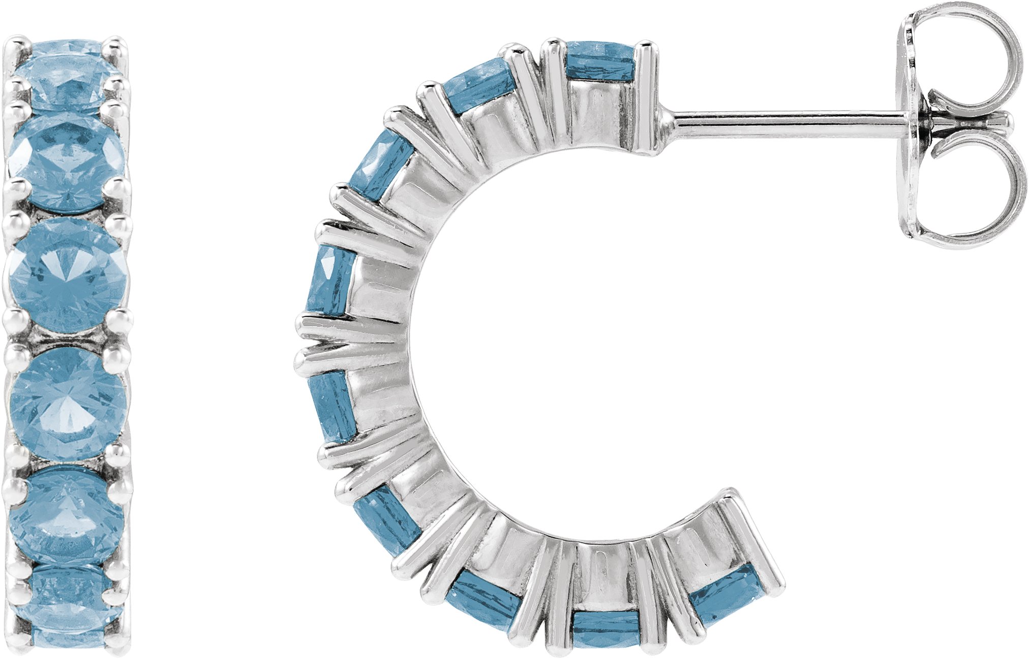 Accented Hoop Earrings