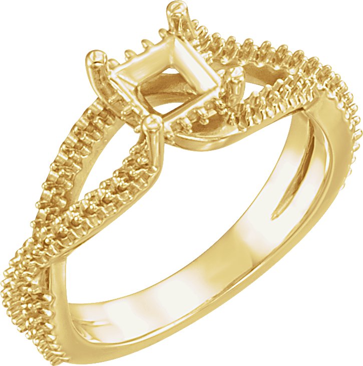 Accented Twist-Style Engagement Ring or BandRing or Band