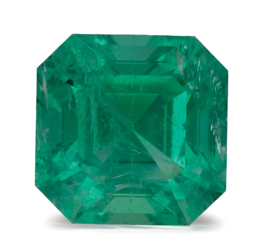 ASSCHER 0.94ct Natural Emerald 