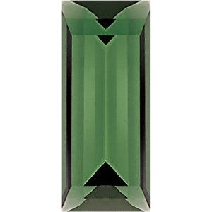 Straight Baguette Natural Green Tourmaline (Notable Gems)