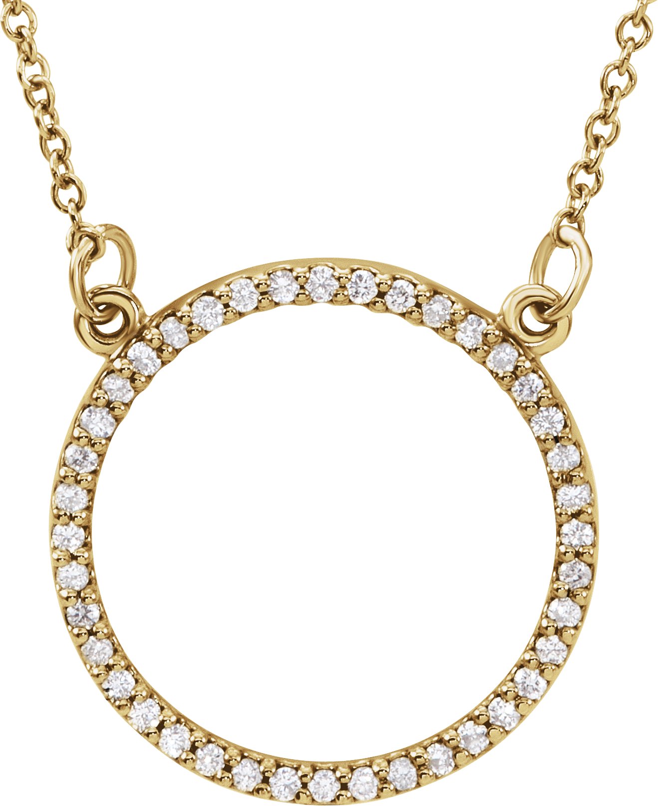 Petite Circle Necklace or Center