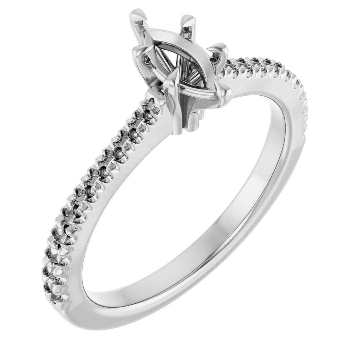 Claw-Prong Engagement Ring