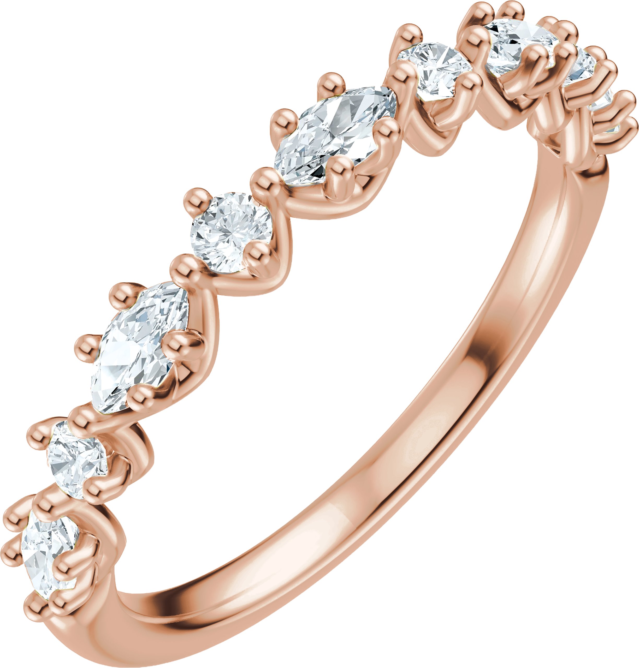 Accented Engagement Ring or Band