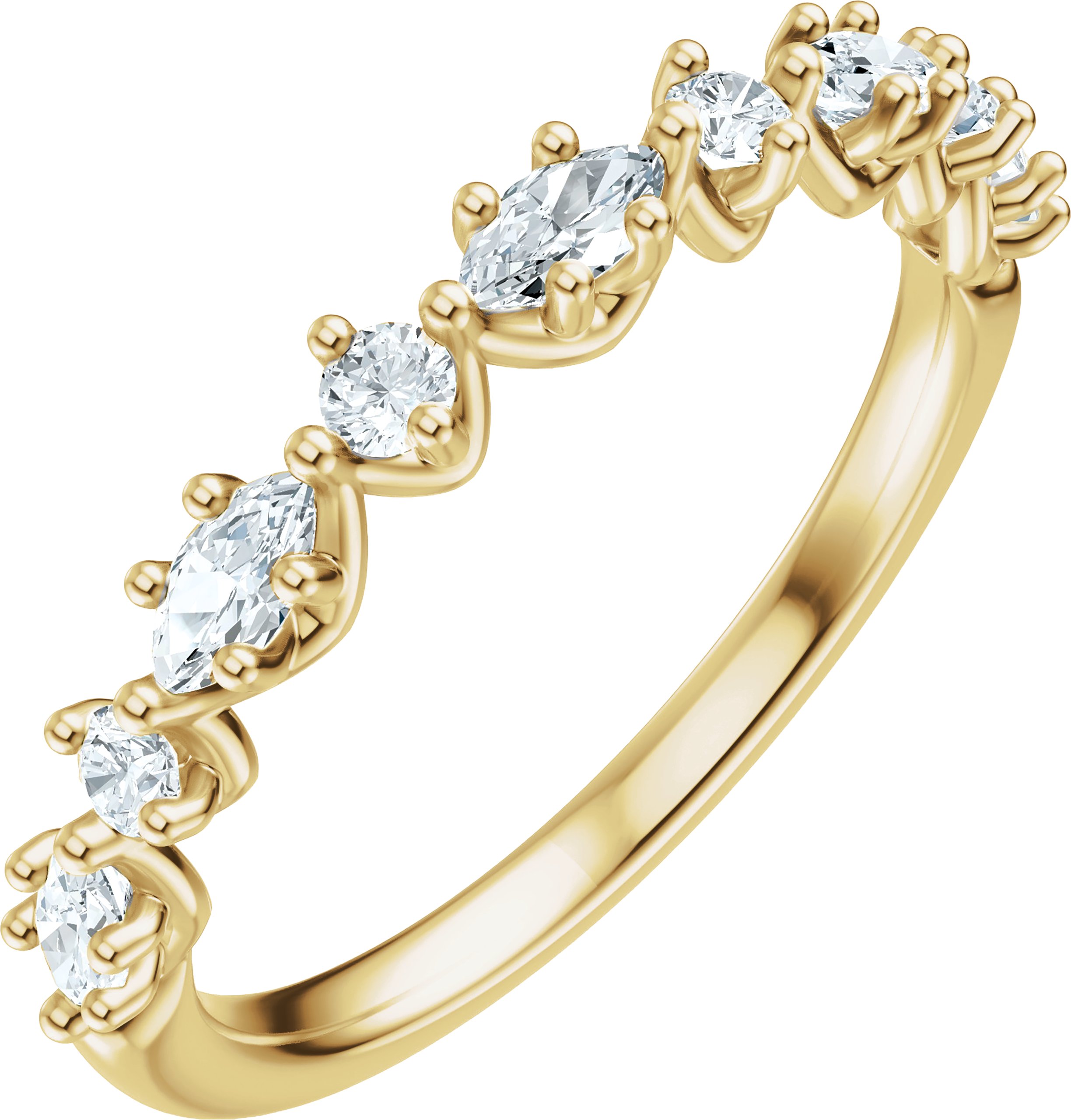 Accented Engagement Ring or Band