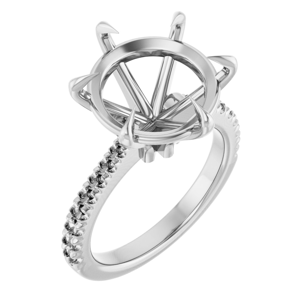 Claw-Prong Engagement Ring