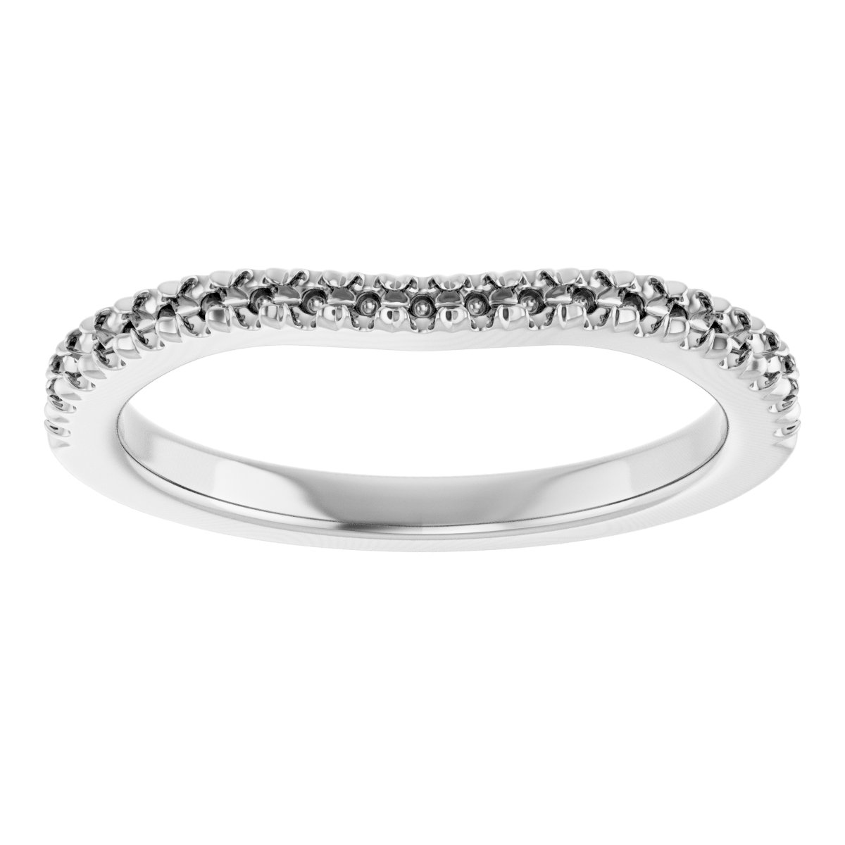 Band Mounting for 12x6 mm Marquise Ring view 3