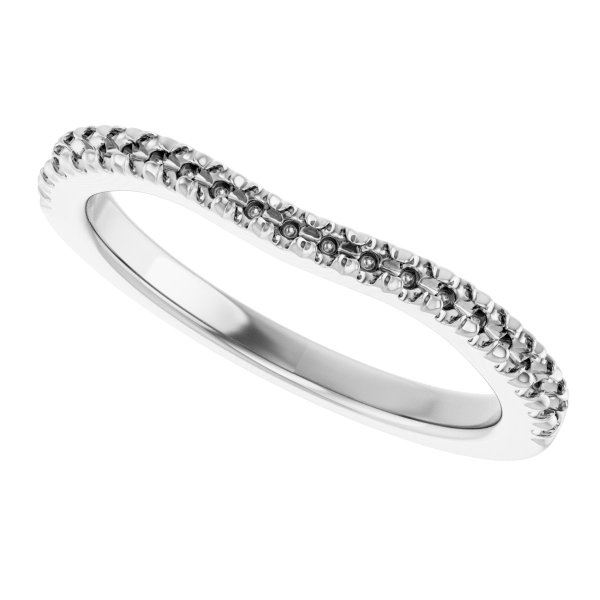 Band Mounting for 12x6 mm Marquise Ring view 5