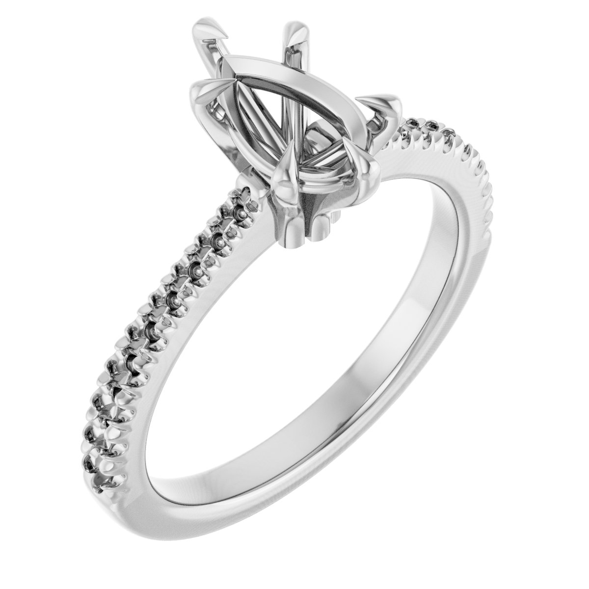 Claw-Prong Engagement Ring