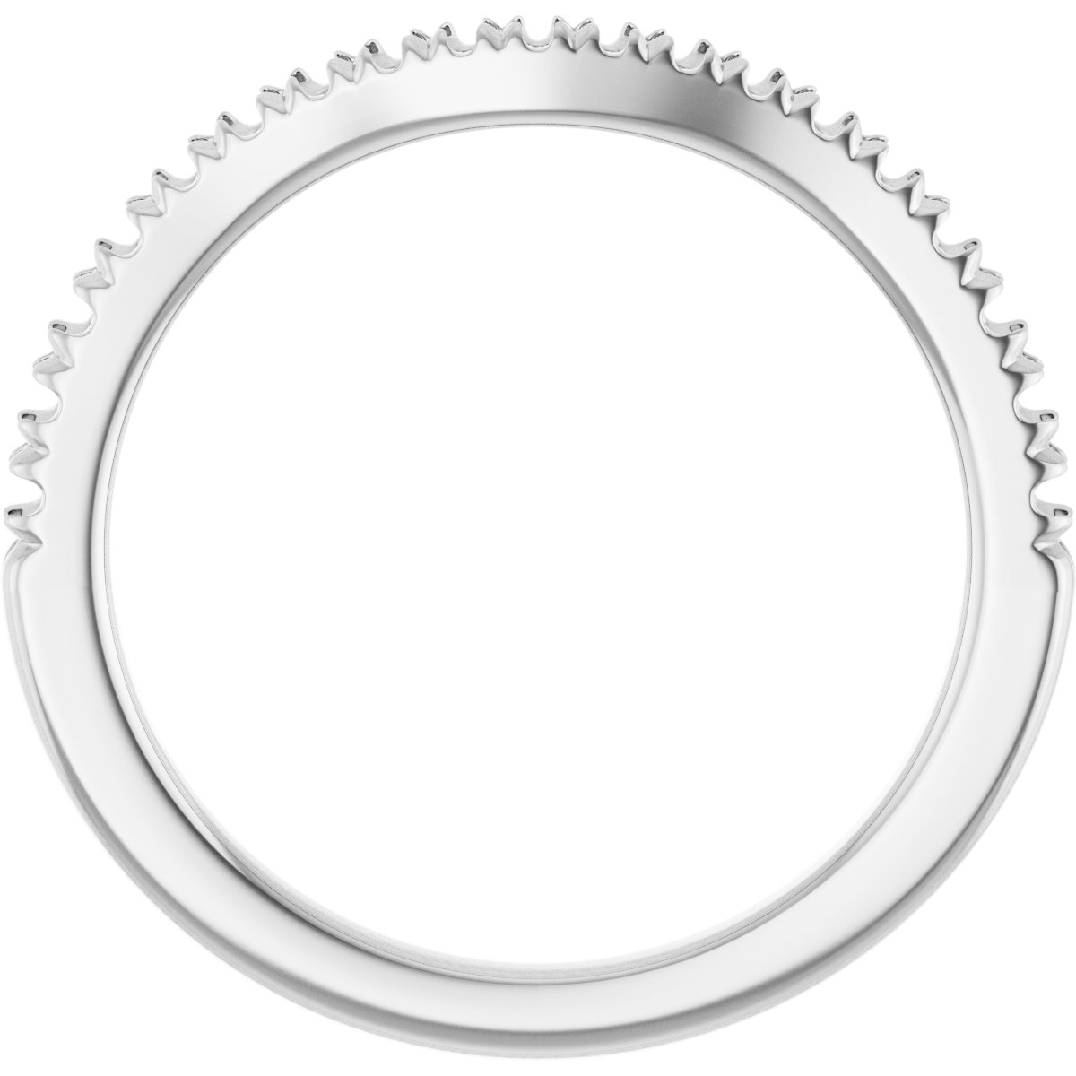 Band Mounting for 12x6 mm Marquise Ring view 2