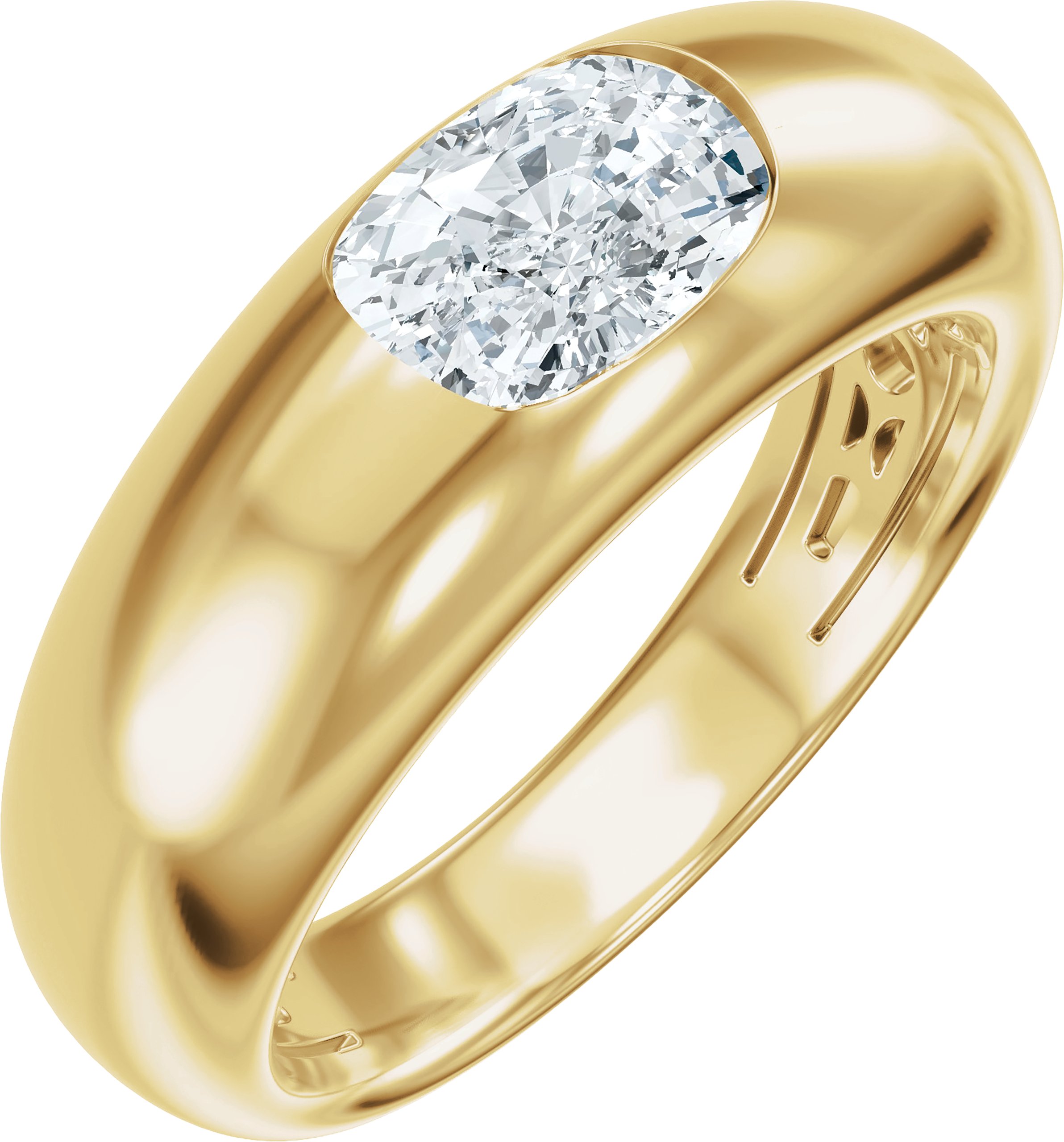 Solitaire Engagement Ring or Band