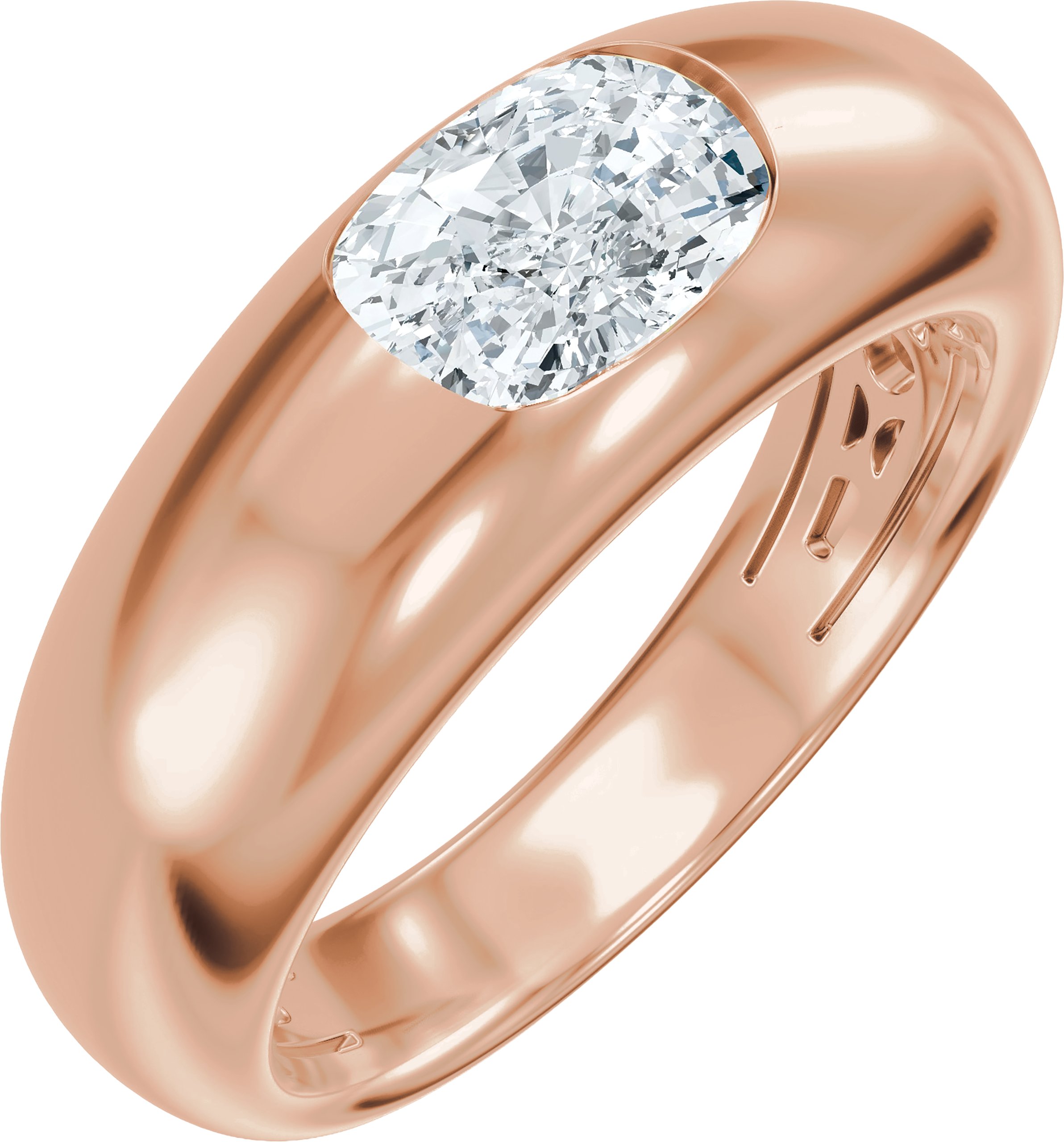 Solitaire Engagement Ring or Band
