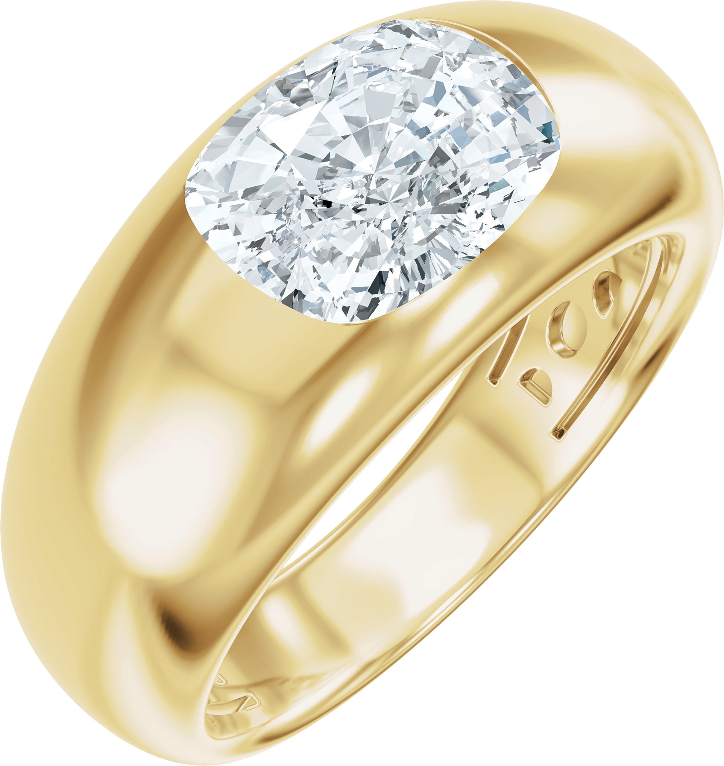 Solitaire Engagement Ring or Band