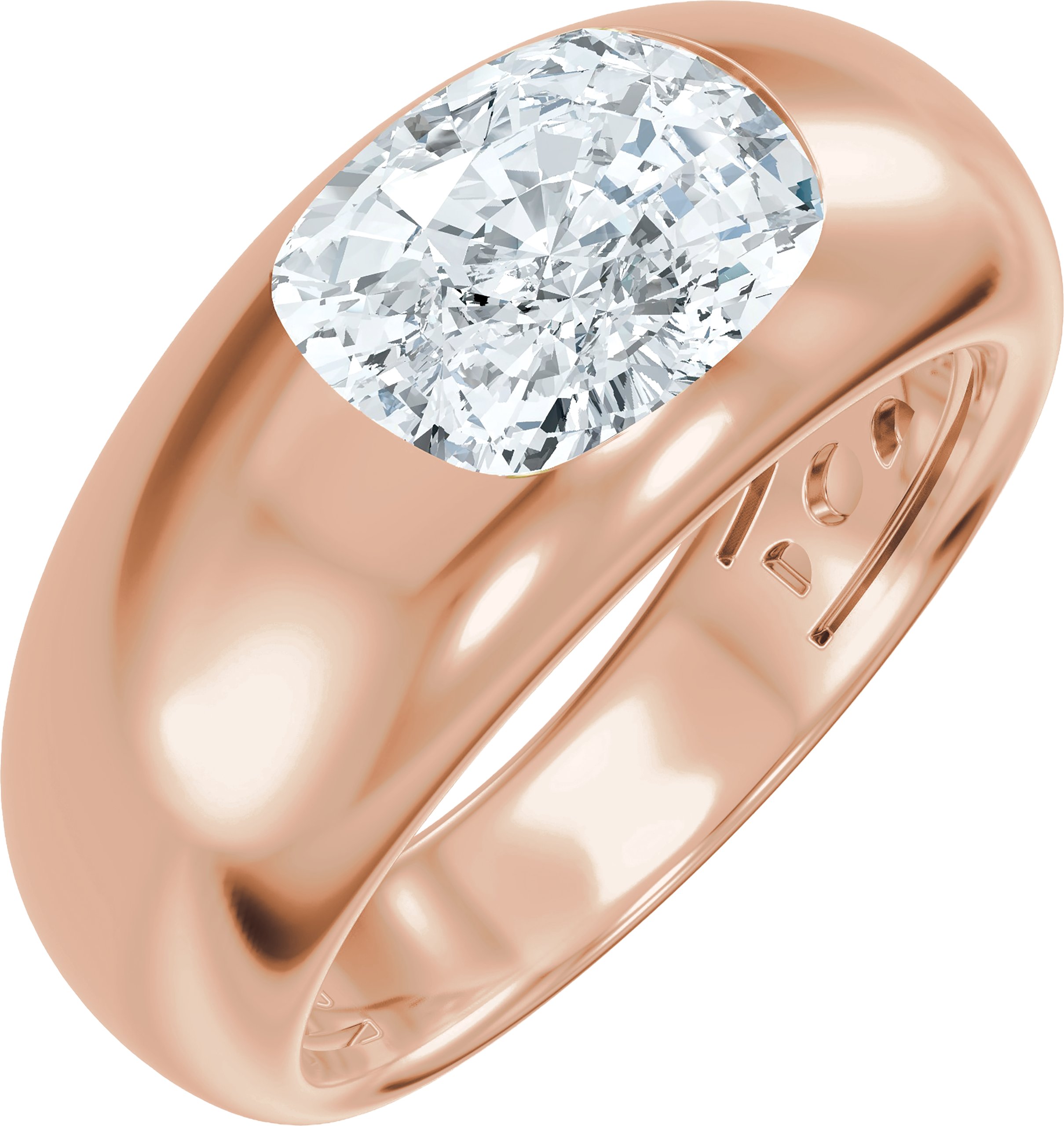 Solitaire Engagement Ring or Band