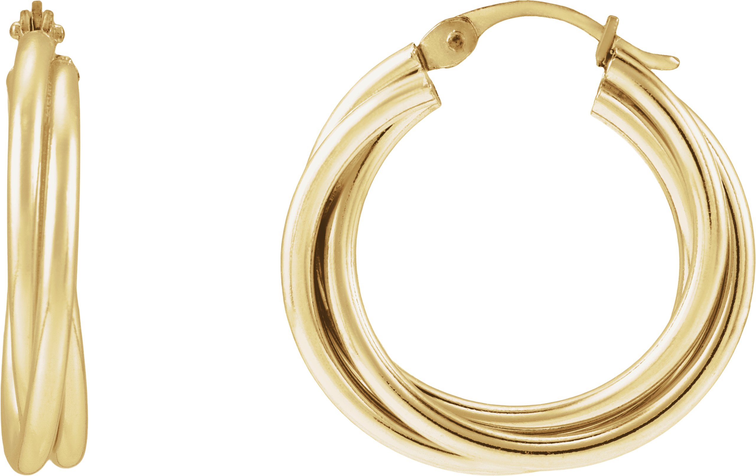 Criss-Cross Hoop Earrings