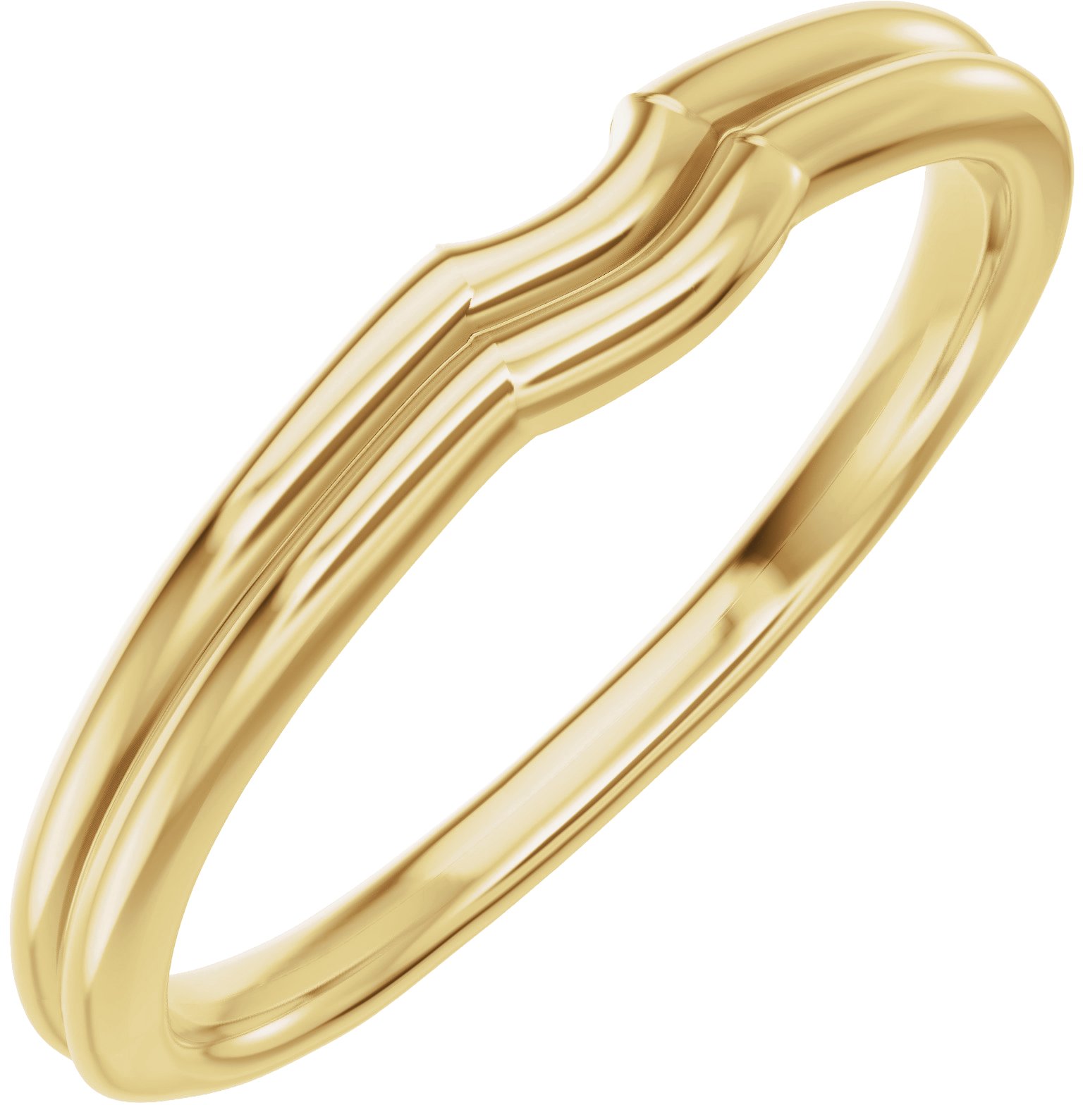 Half Bezel Solitaire Engagement Ring or Band