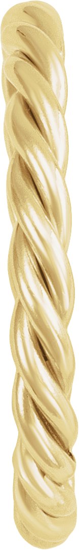 14K Yellow Gold-Filled Twisted Rope Ring view 2