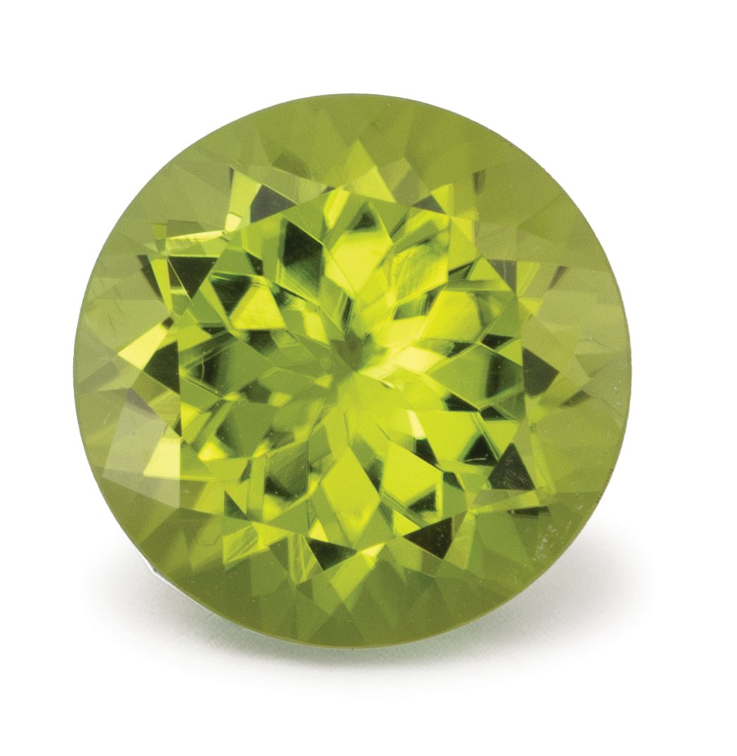 ROUND 4.07ct Natural Peridot