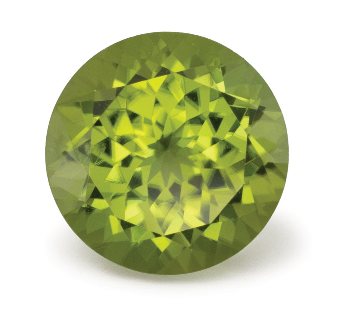 ROUND 3.98ct Natural Peridot