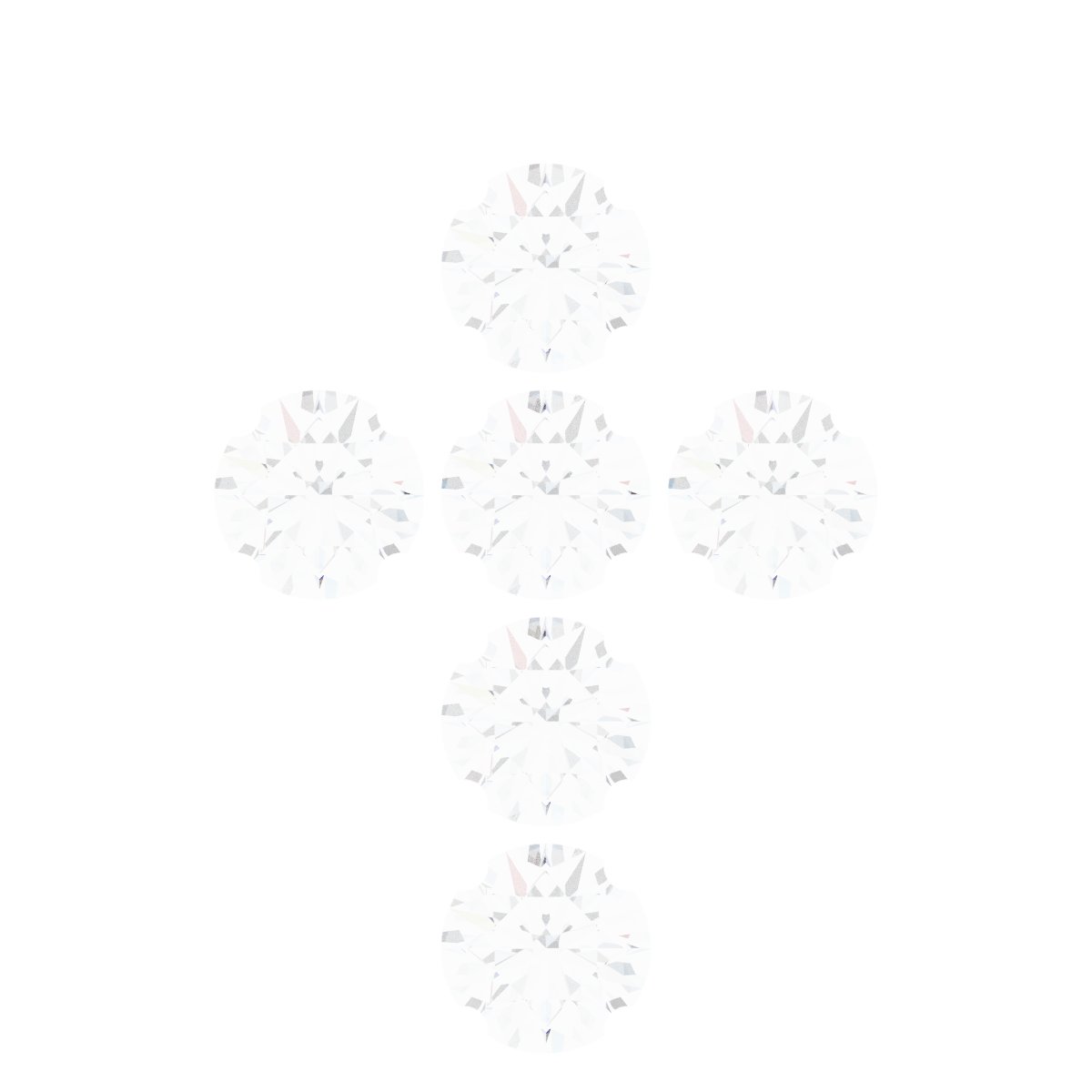 Bezel-Style Accented Cross Dangle