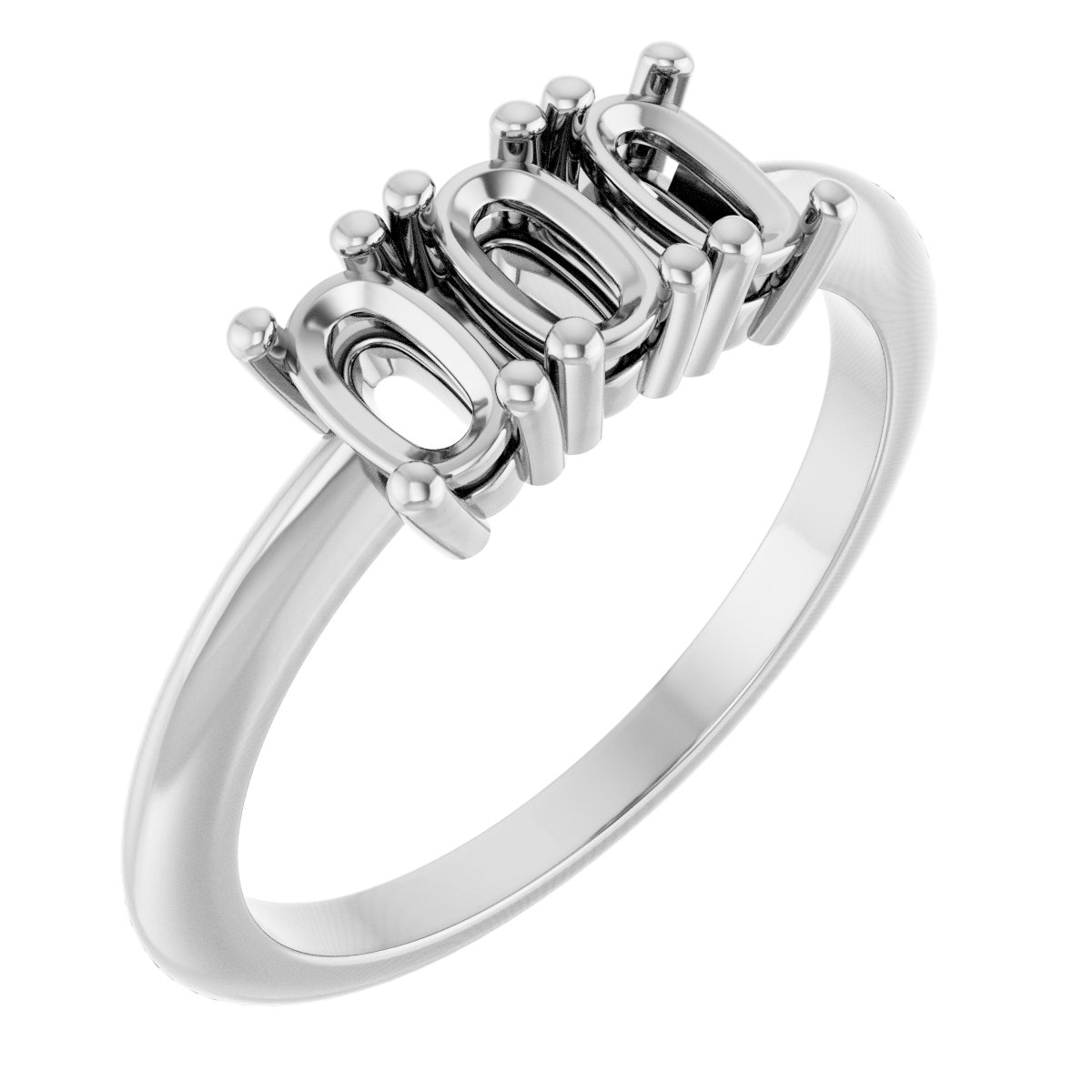 Three-Stone Anniversary Band