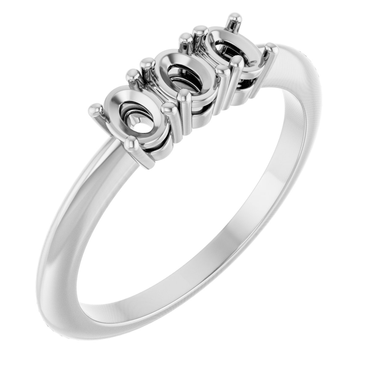 Three-Stone Anniversary Band