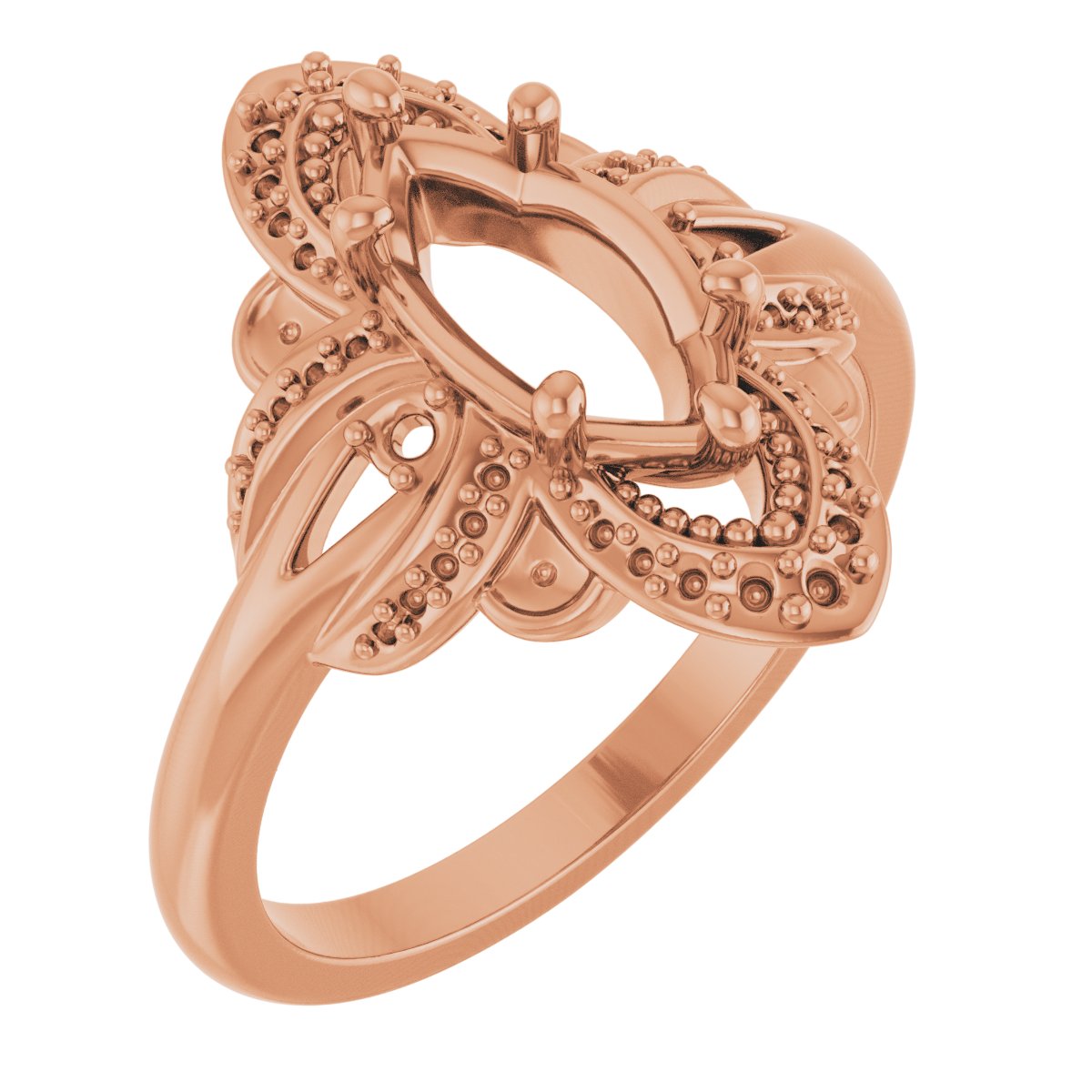 Accented Vintage-Inspired Engagement Ring